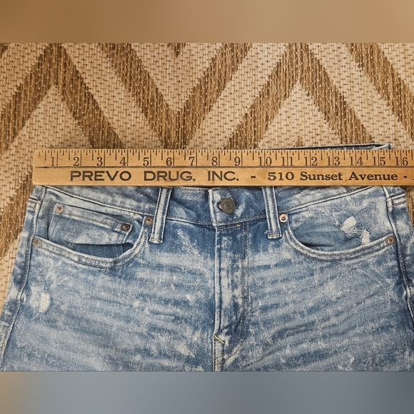 American Eagle Distressed Acid Washed Jeans 31x30 5191 Destroyed patched rips - Picture 6 of 13